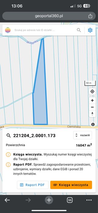 Działka siedliskowa Główczyce Cieminska