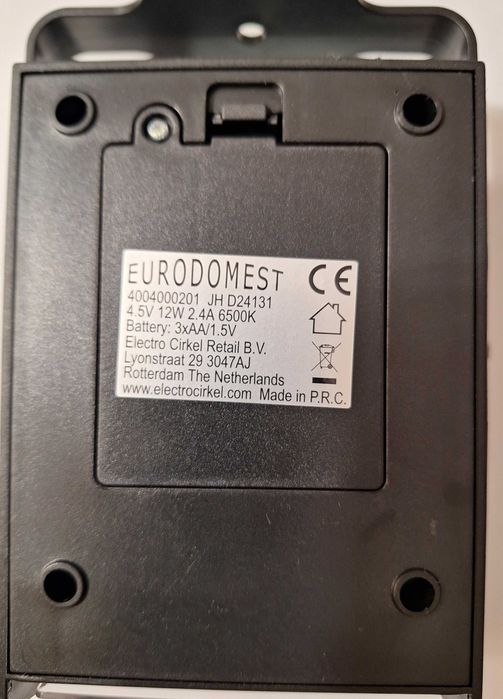 Stroboskop dyskotekowy LED biały 3 TRYBY prędkości zasilanie bateriami