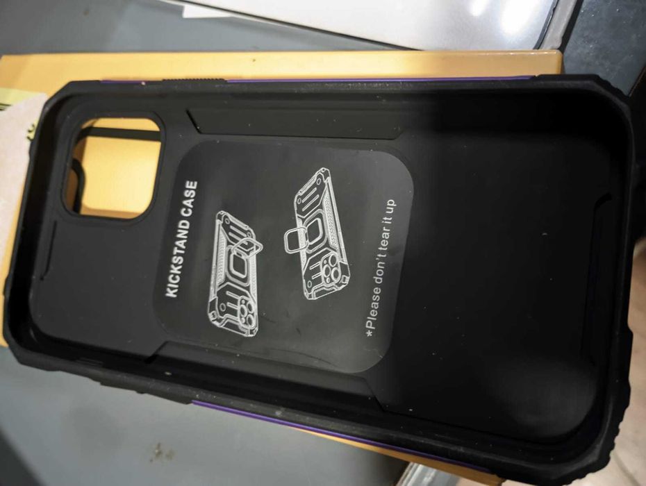 Etui case Honeyview + szkło do Iphone 12 / 12PRO fioletowe NOWE HQ