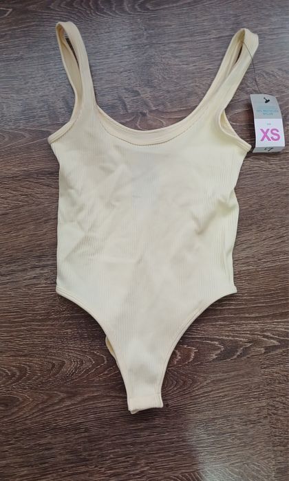 НОВІ Боді в рубчик (Primark) – Яскравий Рожевий та Кремовий (XS)