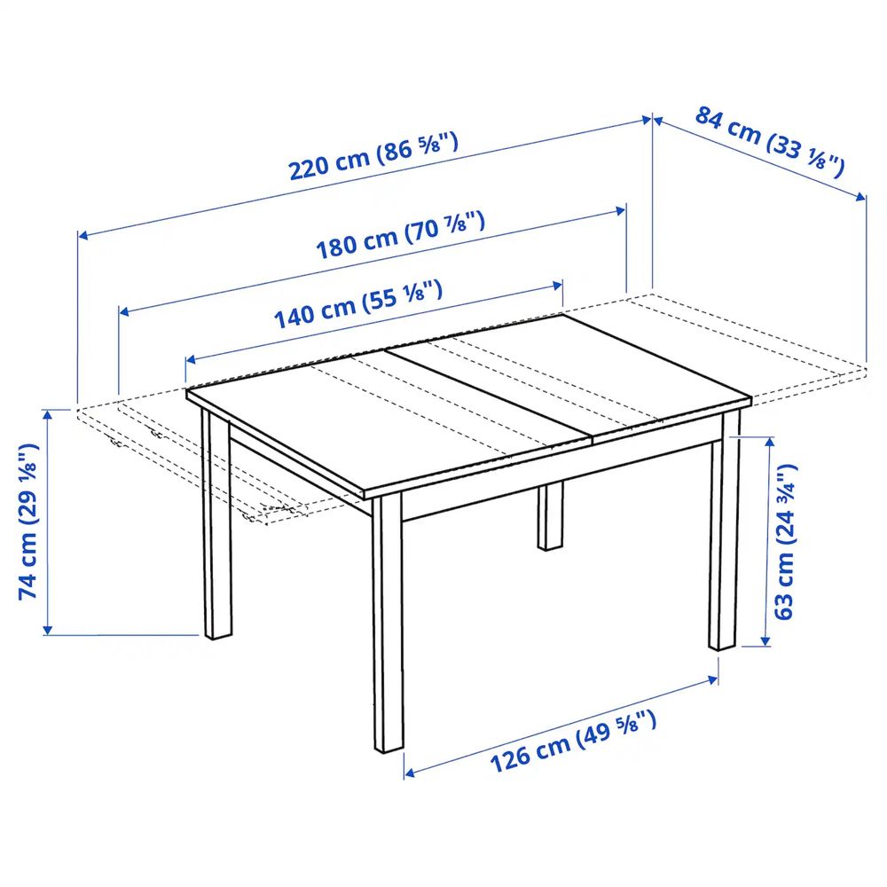 Mesa extensível IKEA Bjursta