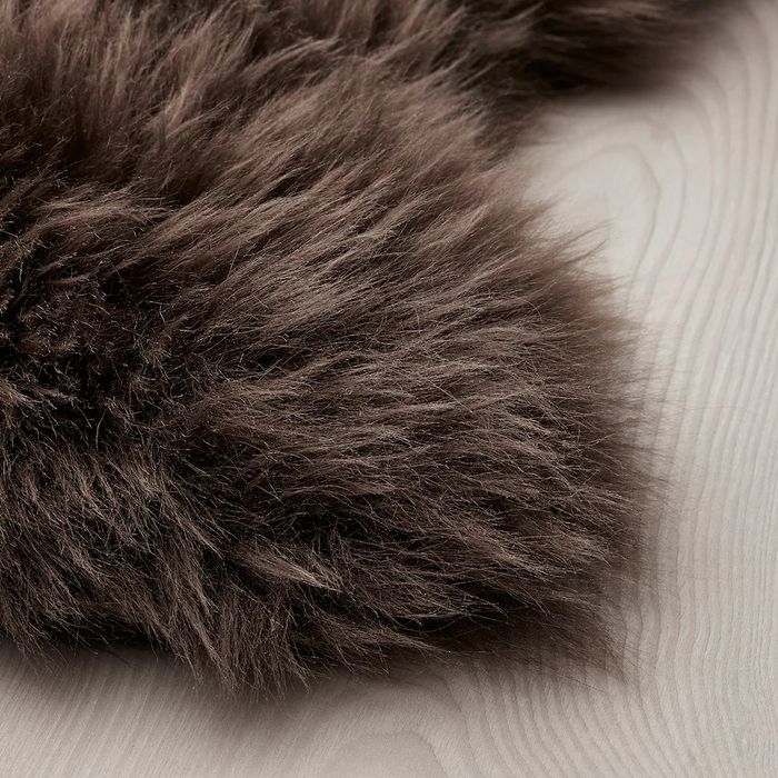 Pele de ovelha, branco-bege, 85 cm