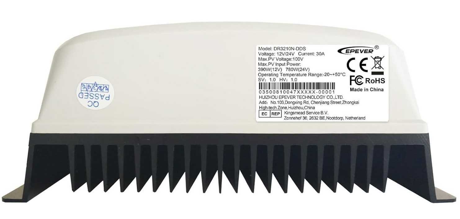 Controlador Carga MPPT Epever DuoRacer DR3210N 30A (Duas Baterias)