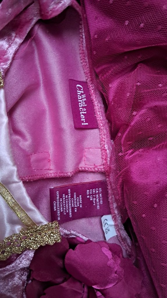 Suknia balowa księżniczka Aurora TK maxx hak nowa 128 7-8 lat