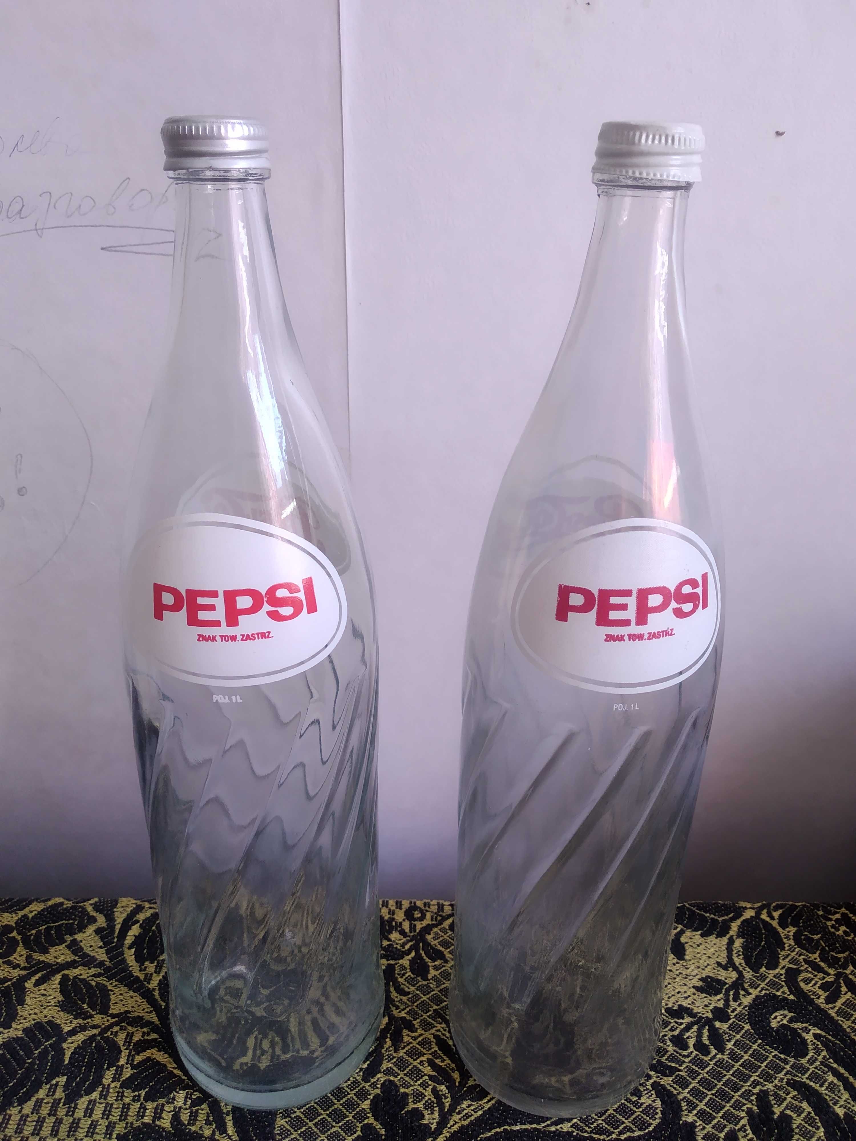 2шт._Бутылки Pepsi-Cola_ Пепси Кола_ Пепсі_90-х год._Сов. врем._1 литр