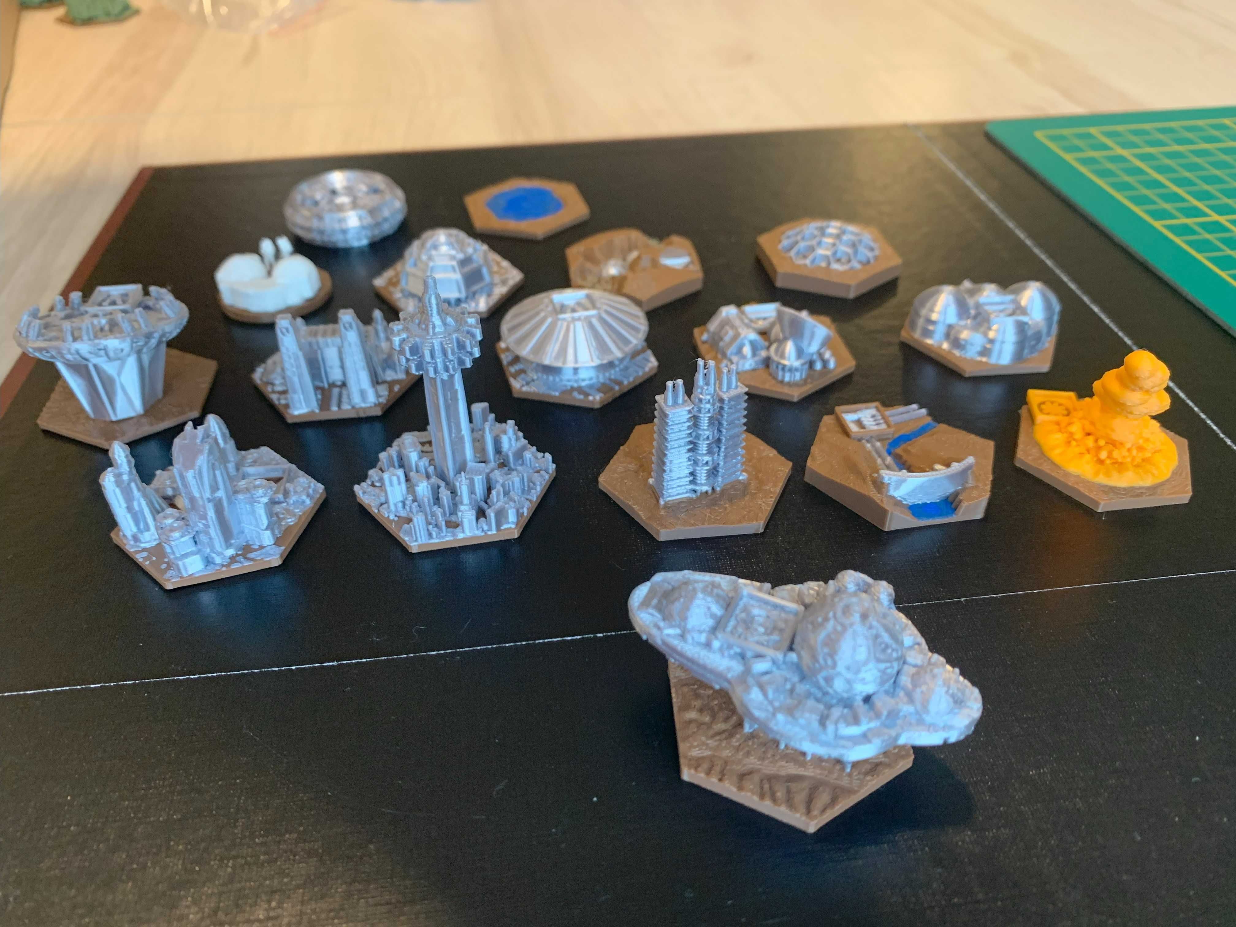 Terraformacja Marsa - dodatkowe Obszary Specjalne 3D / statki koloni