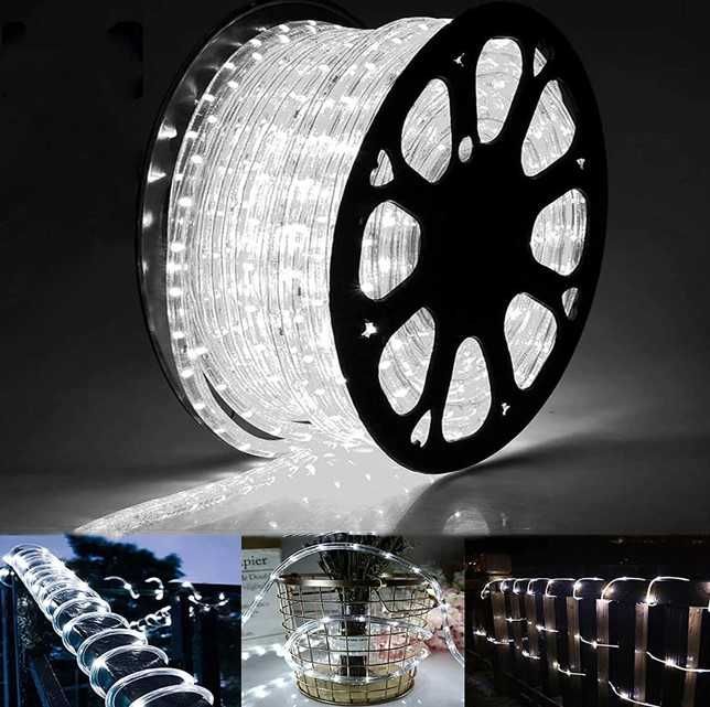 Гірлянда дюралайт 100 метрів силіконовий шланг дощ,сніг, мороз до -45°