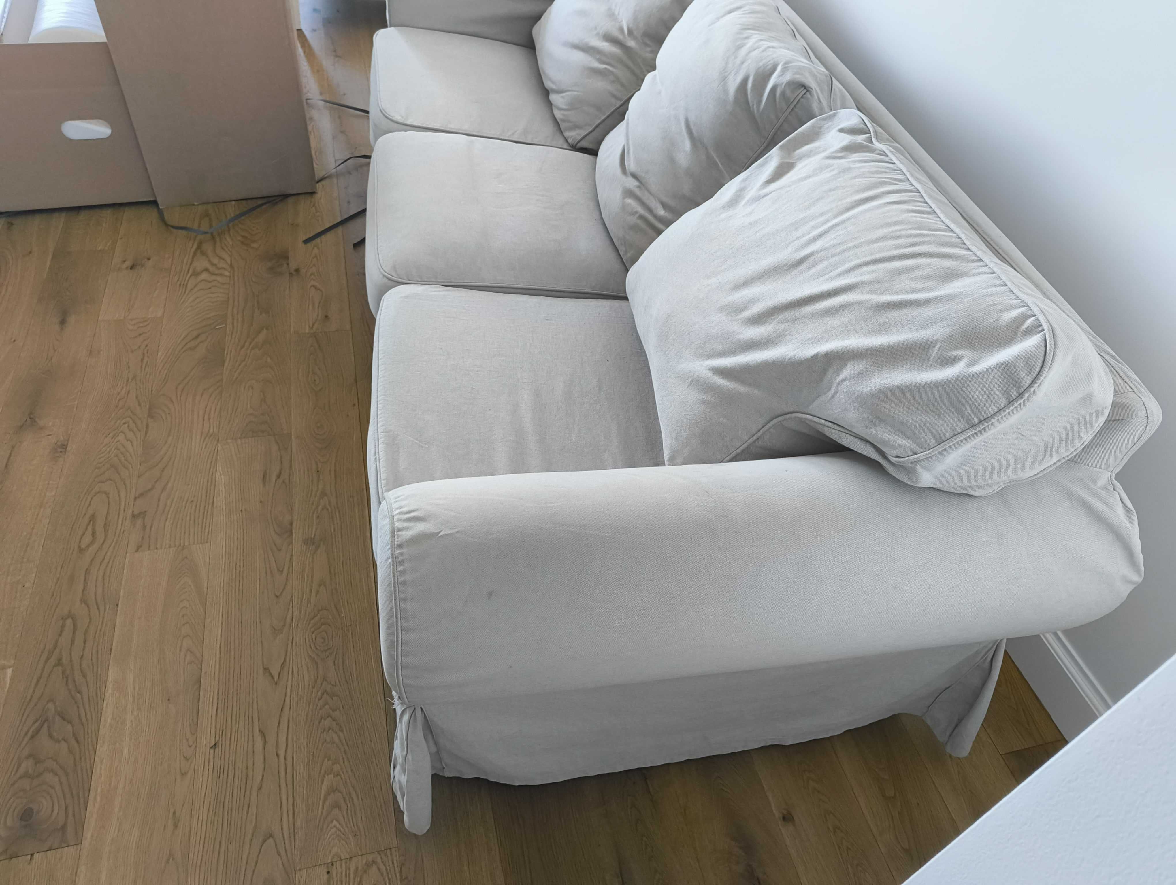 Sofa IKEA EKTORP 3-osobowa - świetna baza do odświeżenia!