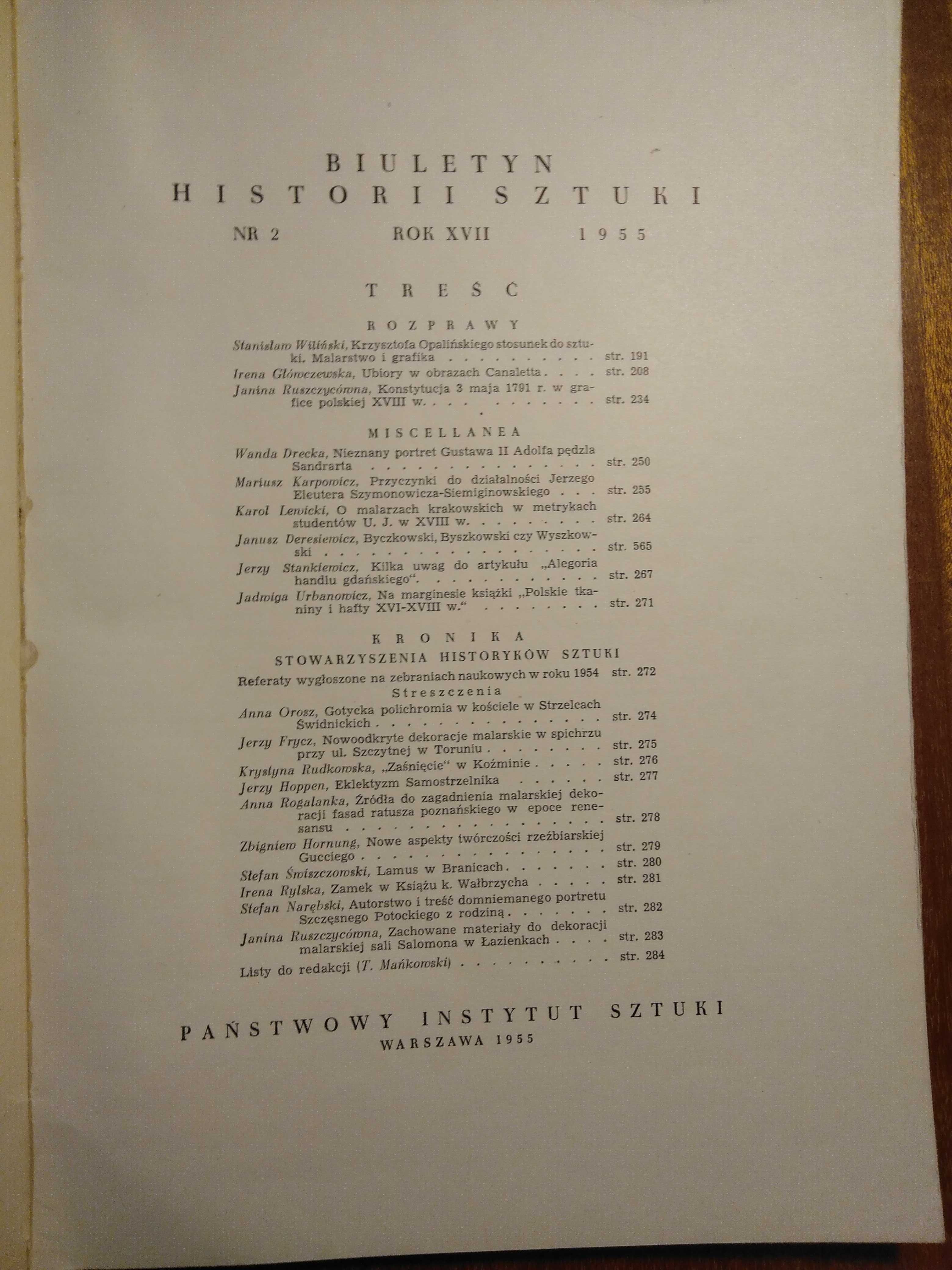 Biuletyn Historii Sztuki - 1955/56 - 5 zeszytów