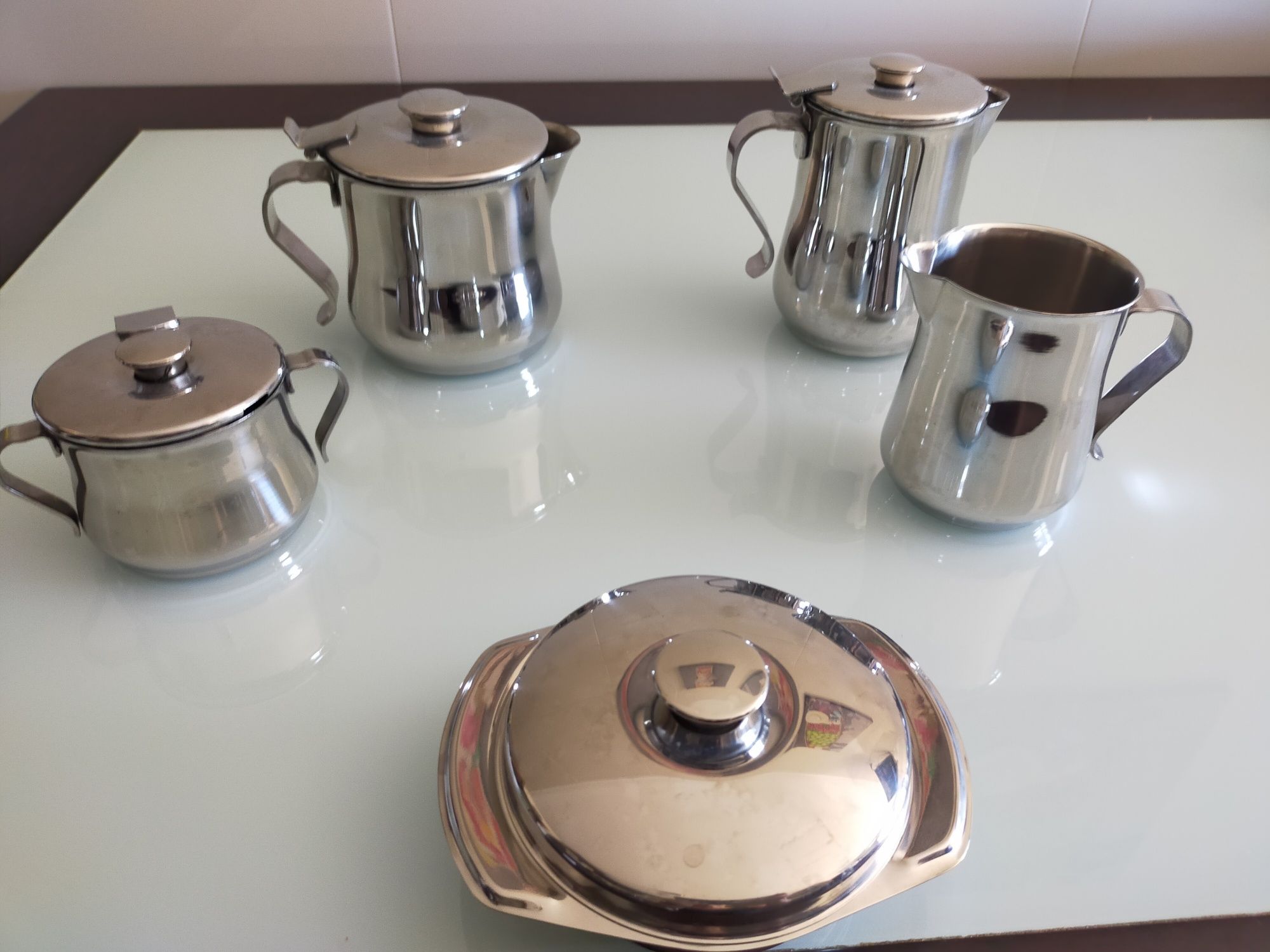 Serviço inox Chá e Café