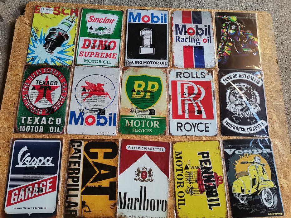 Placas de metal 20x30cm
