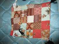 saquinha de retalhos vintage 30cm