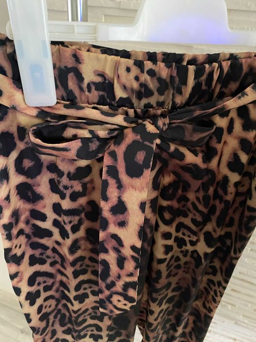 CHICACA komplet perfect koszula kokarda spodnie wiązane Animal S-M