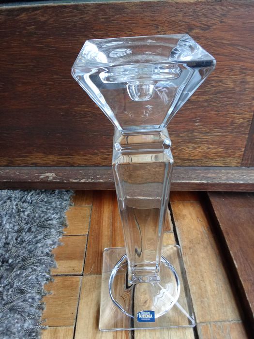 Castiçais de cristal da Boémia