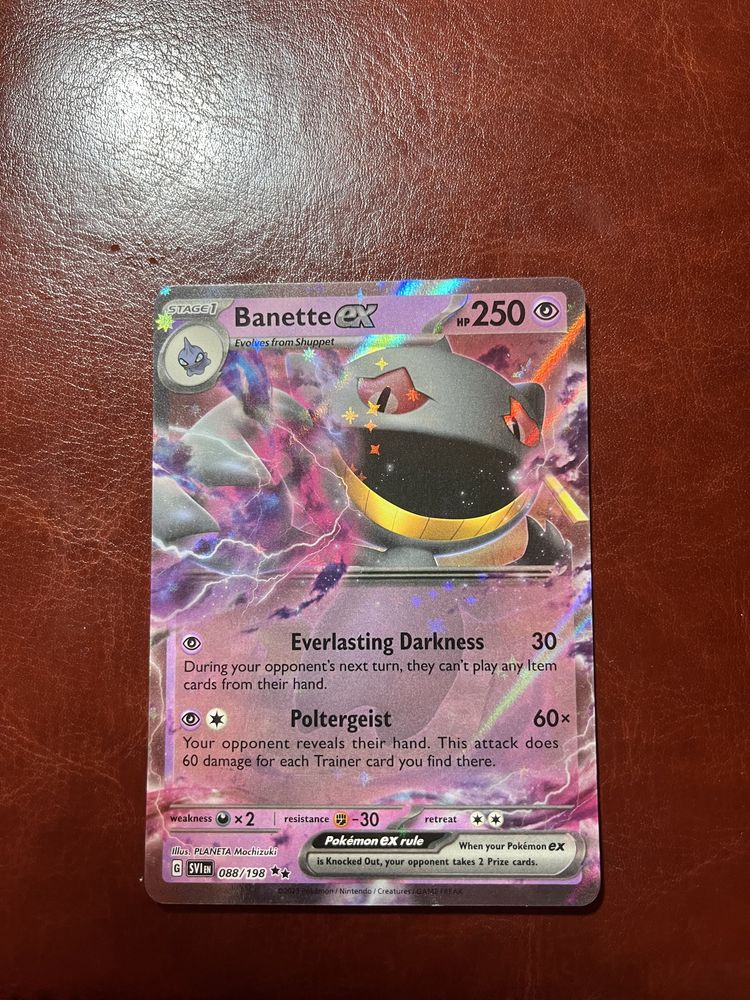 Karta pokemon TCG Banette ex