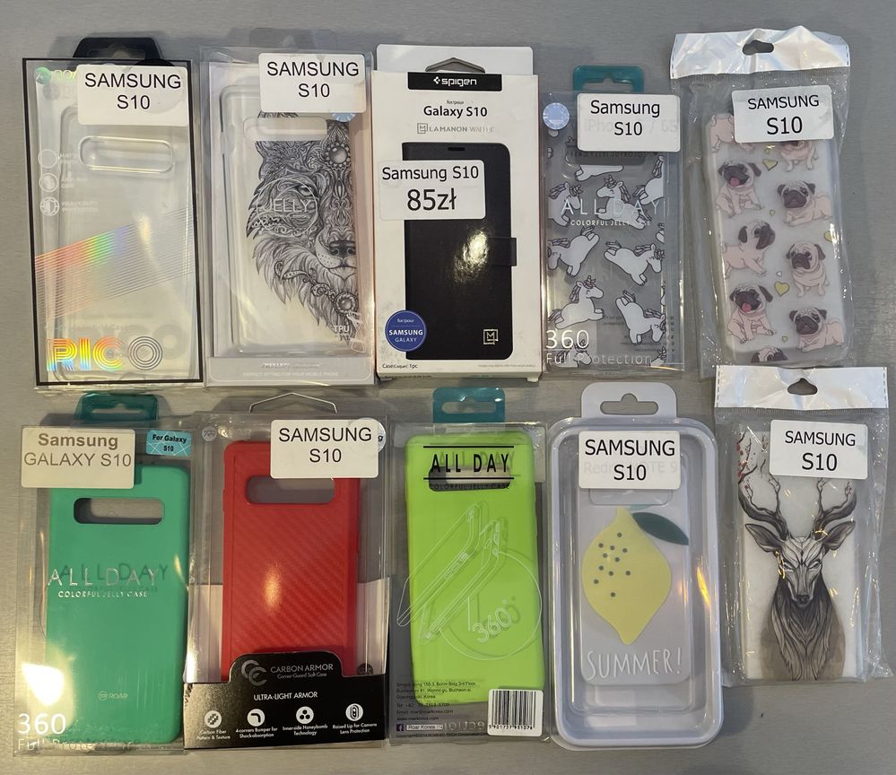 Samsung S10 samsung S-10 Pokrowiec Pakiet 10-sztuk