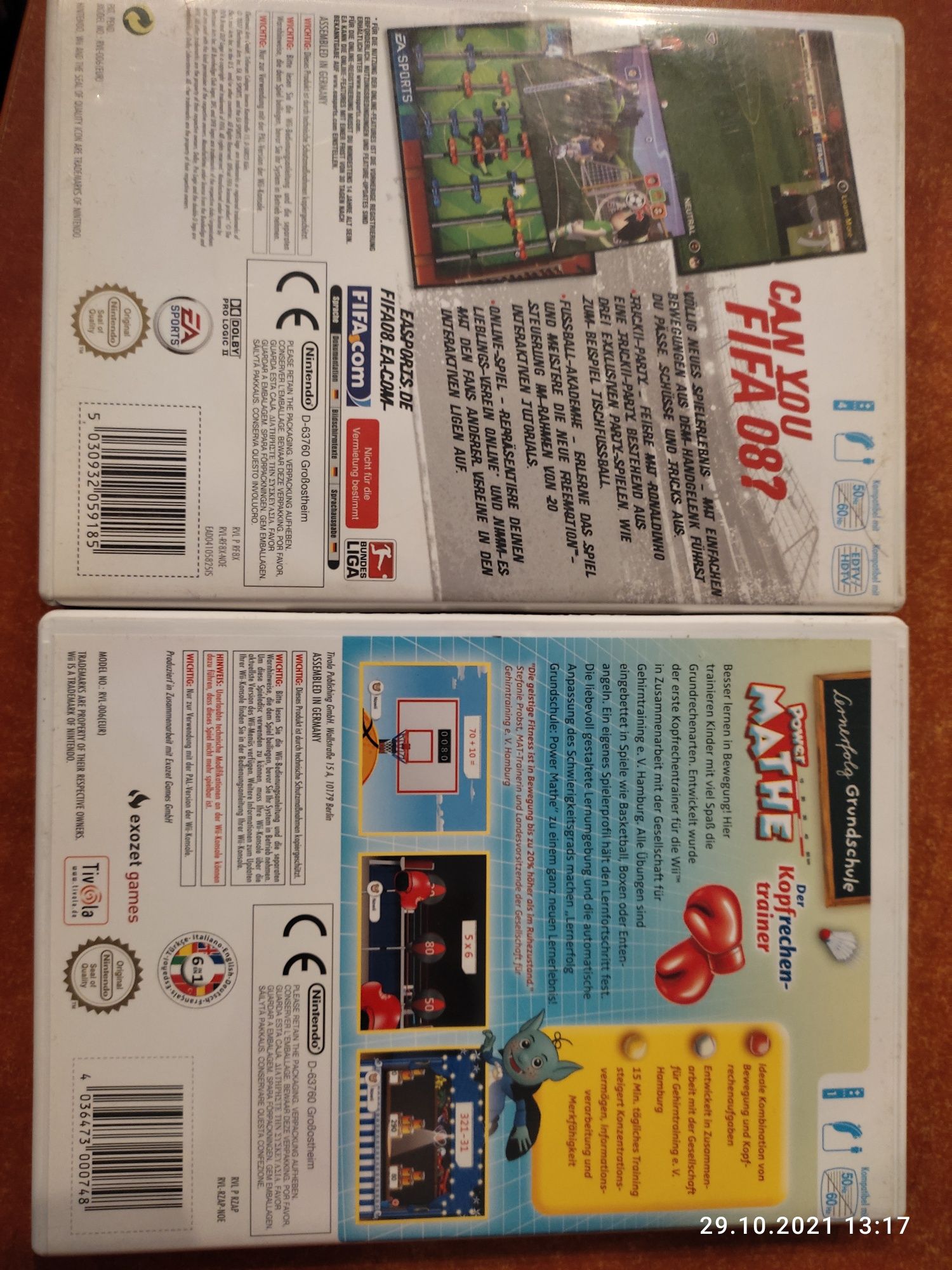 Wii FIFA 08 i matematyka mathe gry na konsole Nintendo