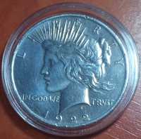Moeda de Prata One Peace Dollar de 1922 (RARA)