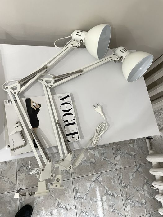 Sprzedam 2 lampy biurkoweTertial Ikea Białe