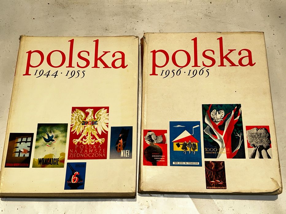 2 obszerne Albumy POLSKA 1944/1955 i 1956/1965r. - PRL !