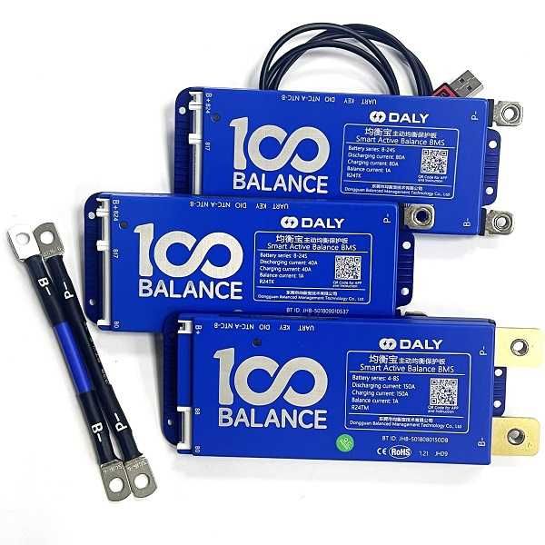 Плати Smart BMS Daly 4-24S, 8-24S + 1А active balancе+BT