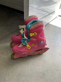 Conjunto patins + joelheiras