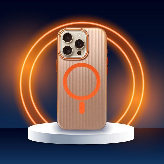 Futerał SIMPLY kompatybilny z MagSafe do IPHONE 16 Plus tytan pustynny