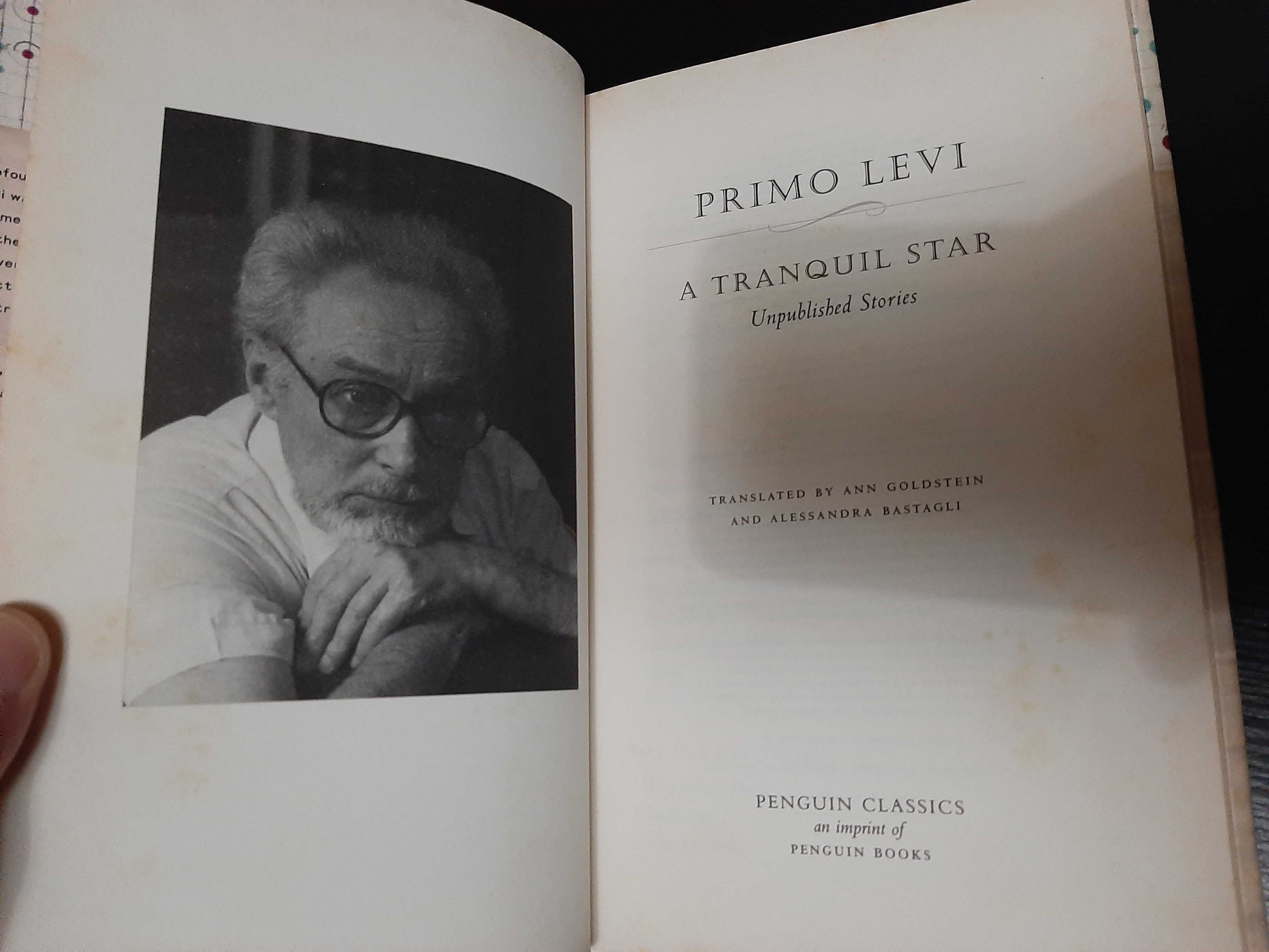 Primo Levi – A Tranquil Star: Unpublished Stories of Primo Levi