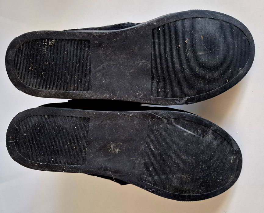 GINO ROSSI roz. 39 botki na koturnie skóra zamszowa super stan