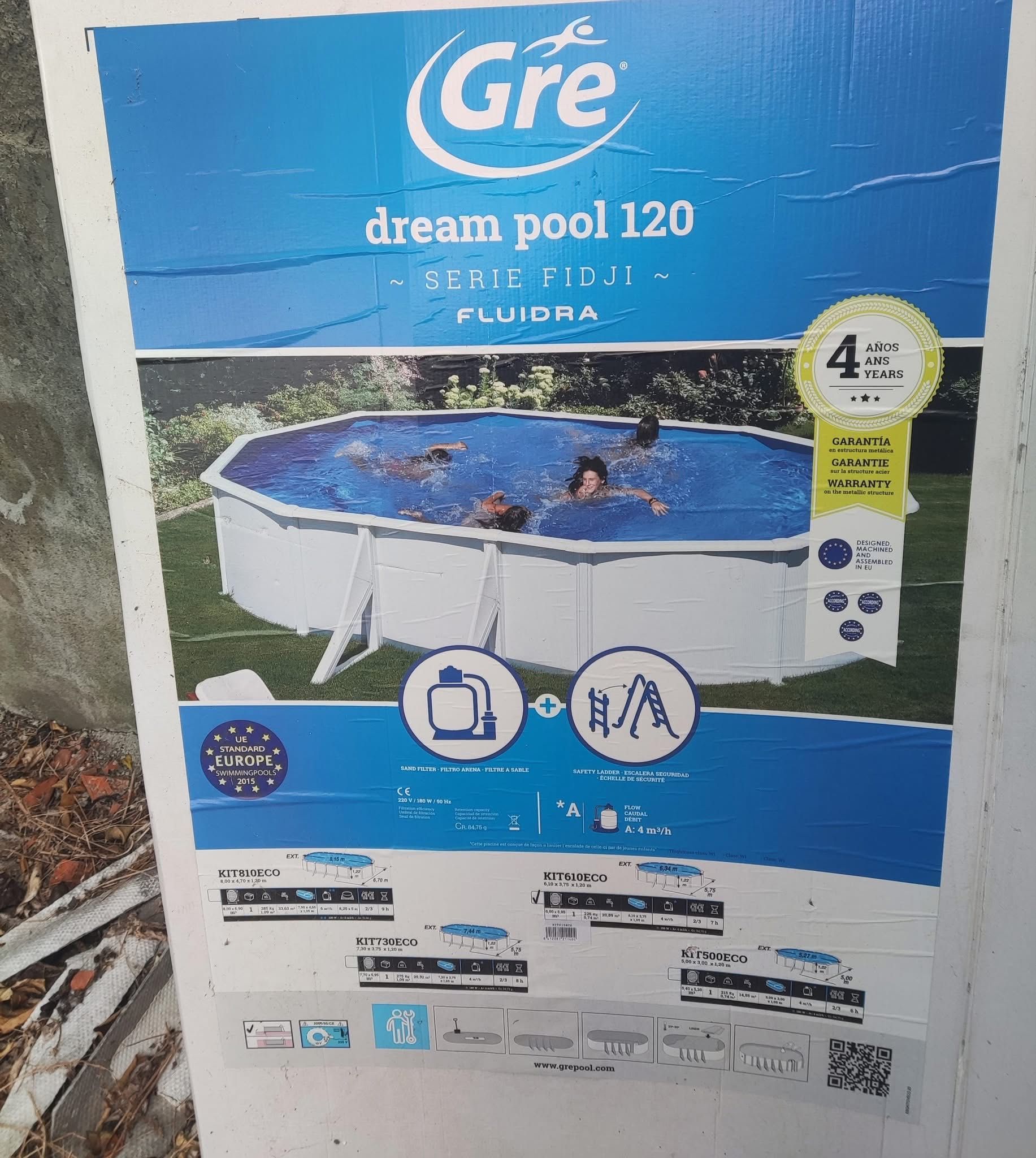 Piscina deram pool 120-Nunca usada