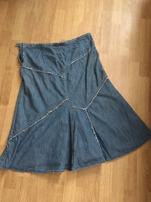 Юбка синяя джинс