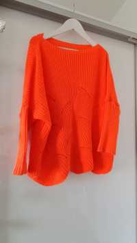 Sweter pomarańczowy oversize