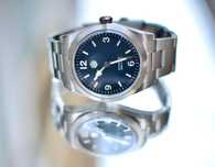 Relógio San Martin SN-0107 Azul Enamel 38mm Automático