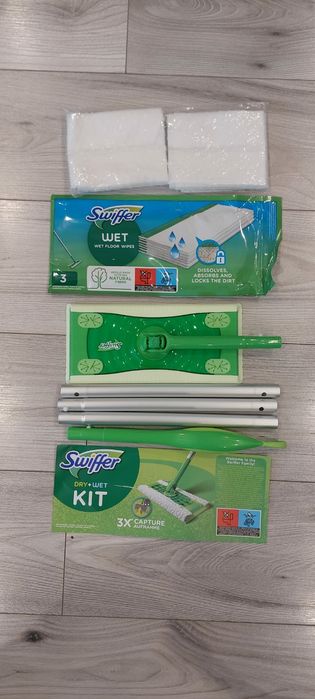 Swiffer kit mop ściereczki