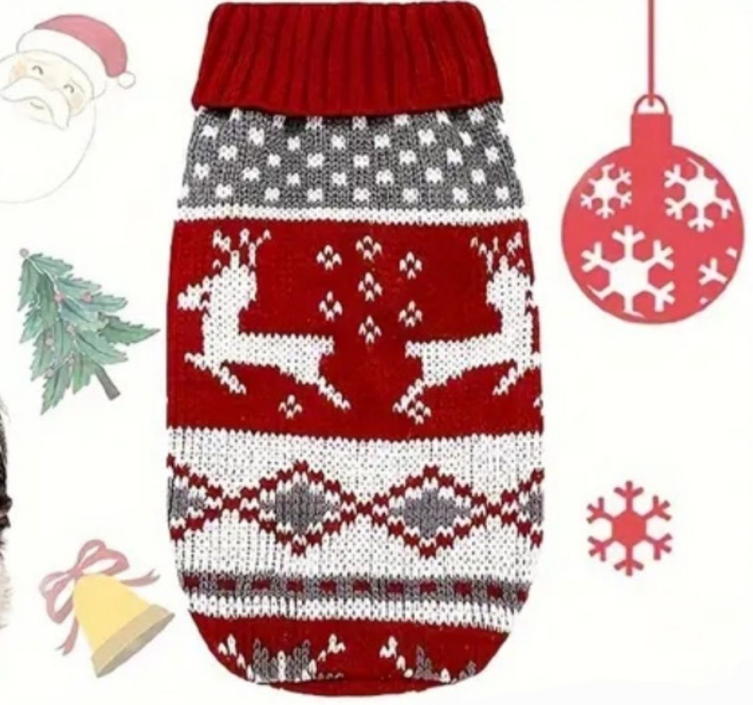 Camisola para cao ou gato - Rena Natal (novas)