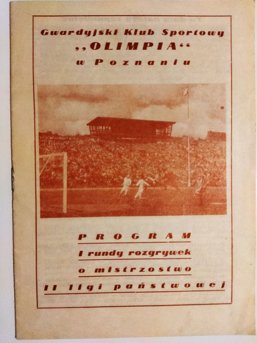 Program rozgrywek KS Olimpia Poznań.