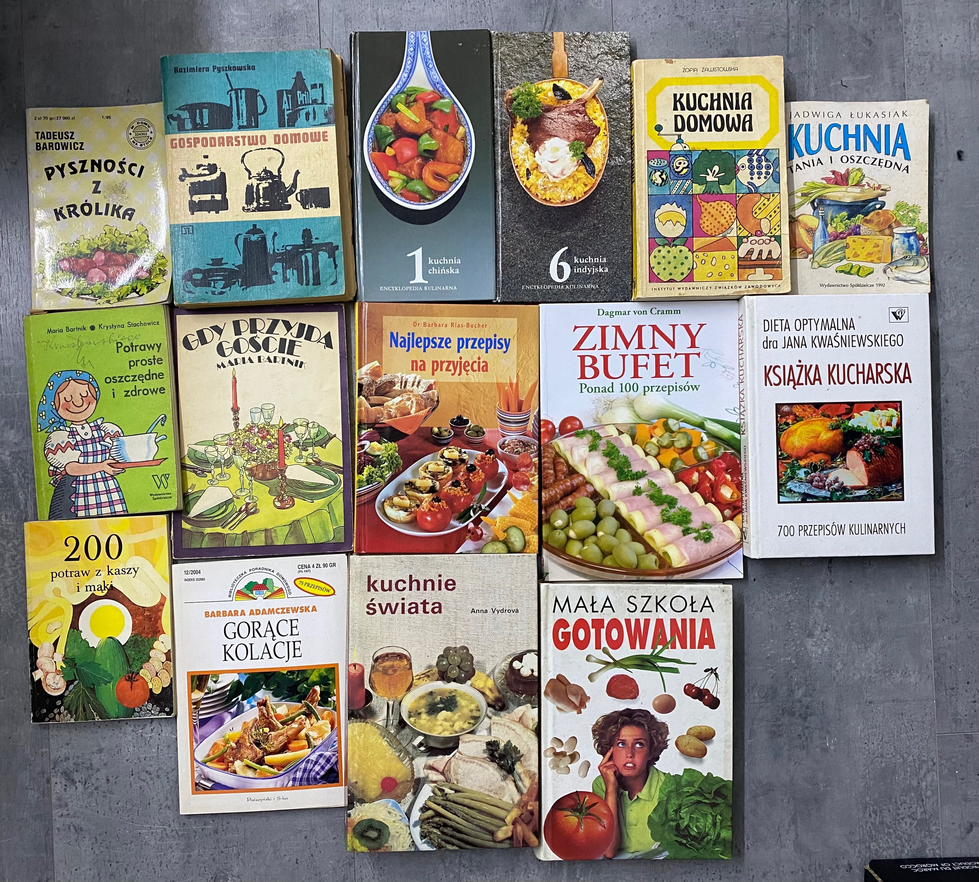 15 książek kucharskich zestaw książka kucharska