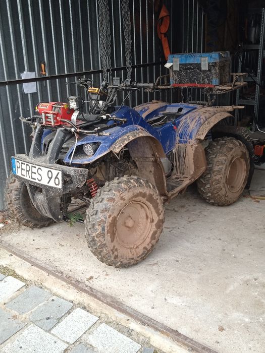 Quad hummer 200 z pługiem wciągarka i hakiem