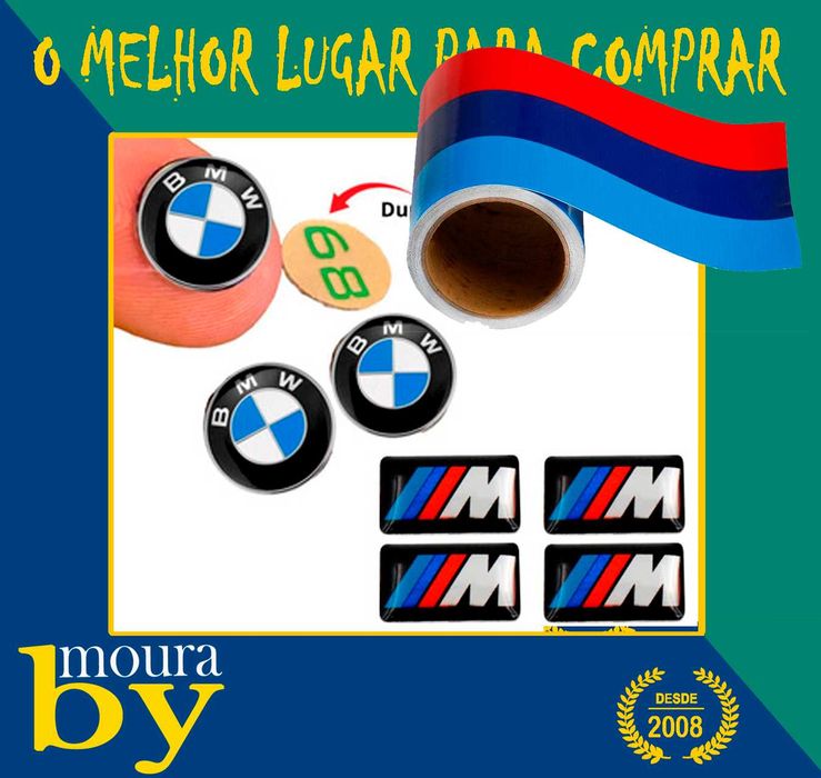 decoração BMW varios emblemas e acabamentos