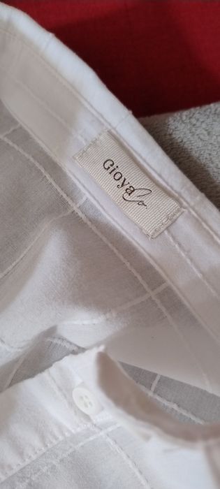 Bawełna 100% biała bluzka oversize, kimono,koszula oversize