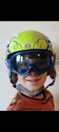 Kask narciarski iQ dziecięcy dla dziecka 4-6 lat 48-54cm z goglami