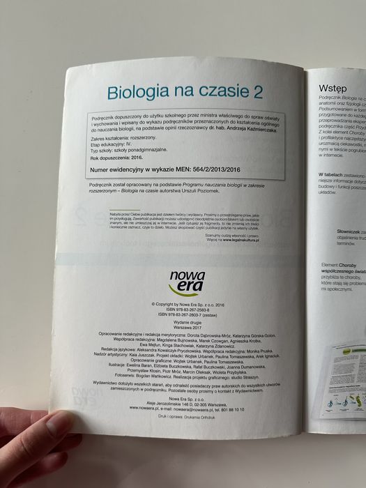Biologia na czasie 2. Podręcznik. Zakres rozszerzony