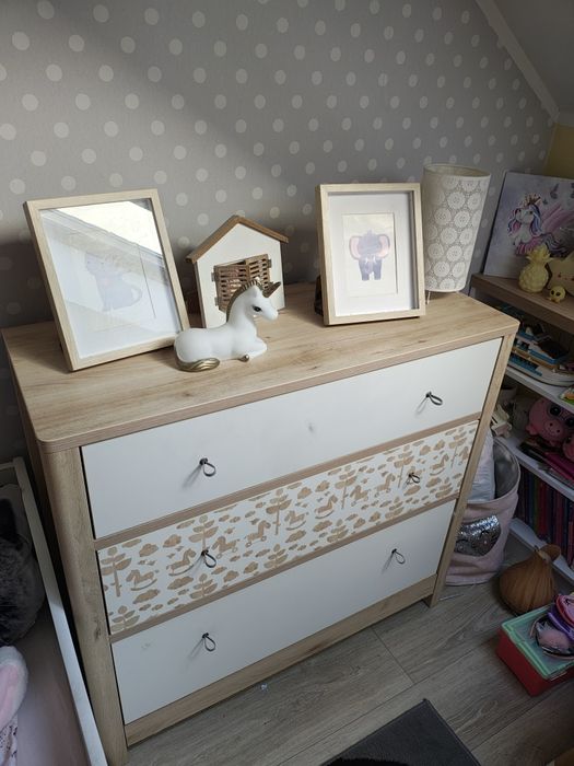 Zestaw mebli dziecięcych BRW Timon. Stan dobry. Regał Szafa Komoda
