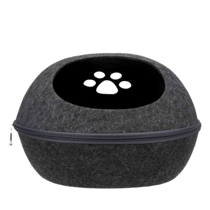 Новый Trixie Liva Домик-лежак для котов и собак 40х24х47 см - серый