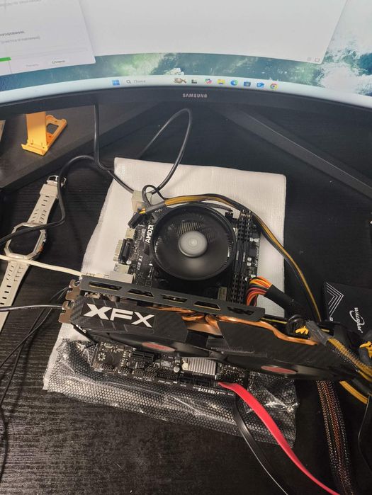 Продам комплект Ryzen 5 3600,DDR4 16 GB, A-320.