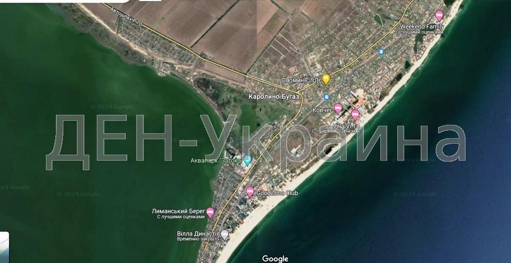 Земельна ділянка біля чорного моря, Кароліно-Бугаз - Затока
