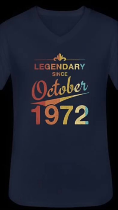 Koszulka 50 urodziny październik męska XXL