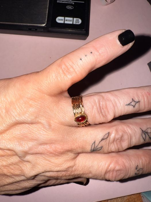 Anel 7 escravas em ouro 19,2k