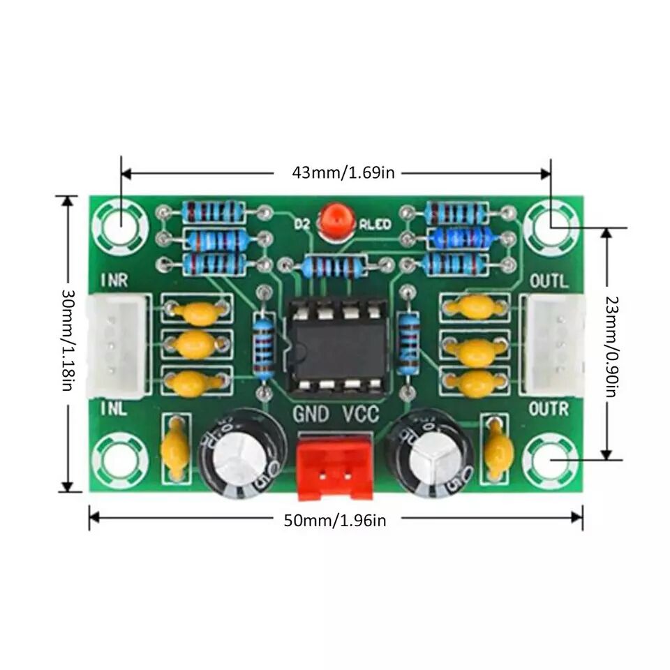 Предусилитель , модуль NE5532. Усилитель стерео. Темброблок. DC12-30V