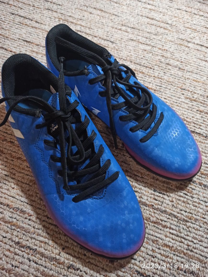Niebieskie korki turfy Adidas 38 23,5-24cm